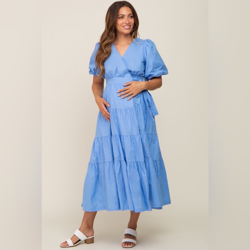 Pinkblush cotton wrap dress nwot